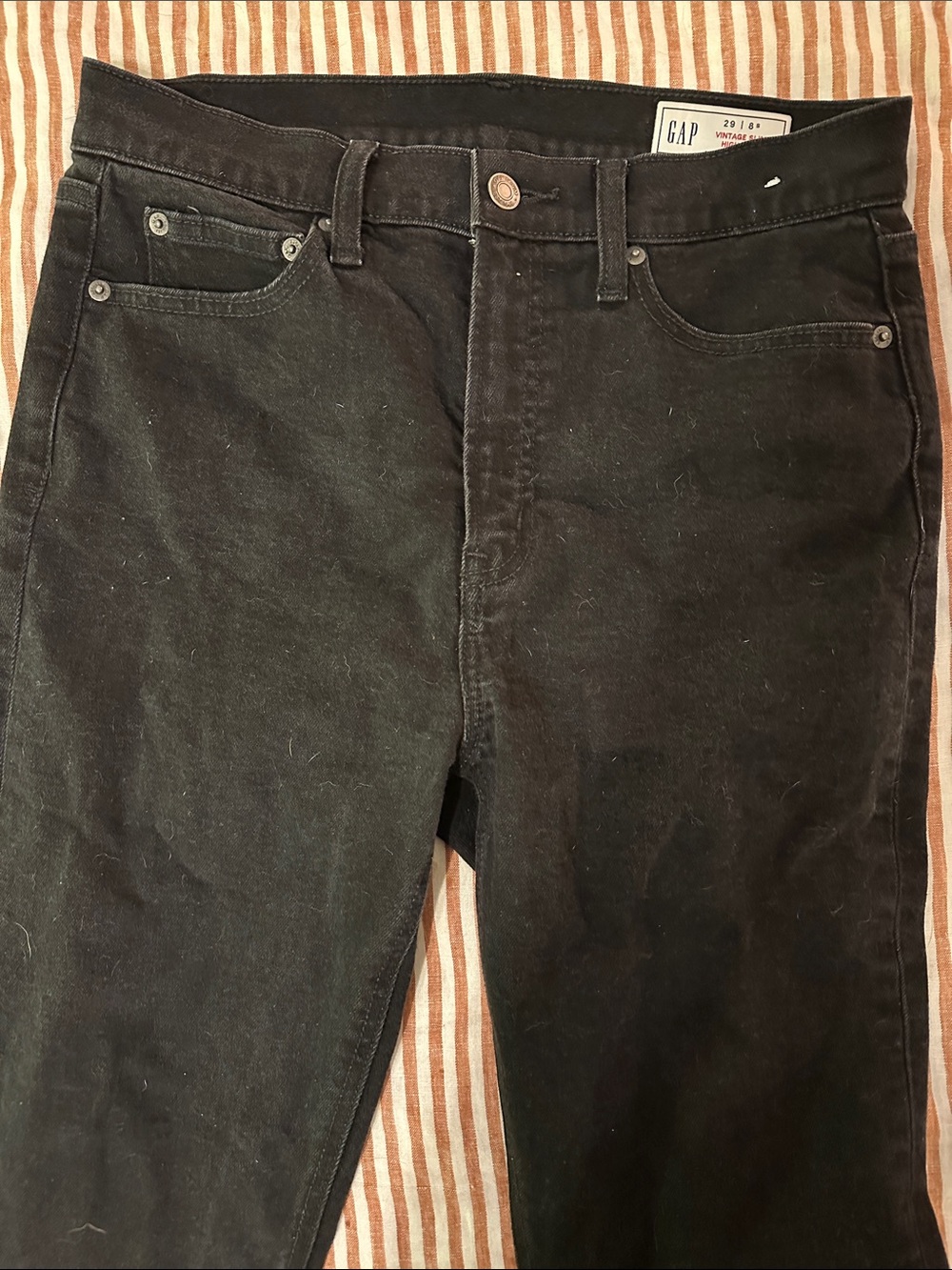 GAP Black Vintage Slim High Rise 29